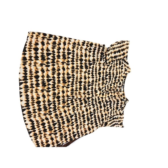 Calvin Klein Animal Print Short Sleeves Cute Blouse Size Medium - Picture 6 of 7
